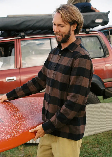 Bob's Flannel Shirt - Brown Multi