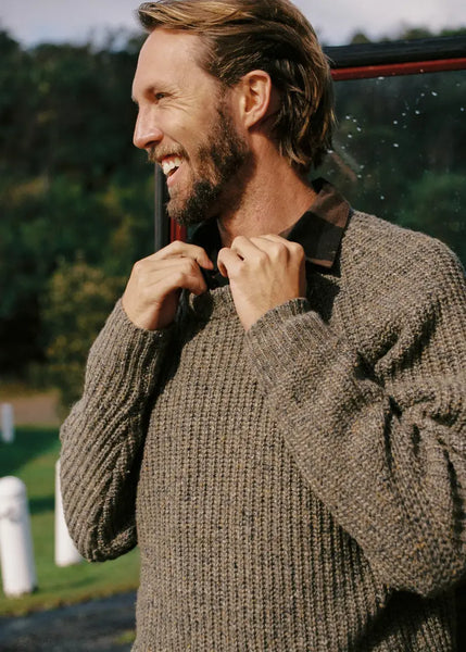 Fisherman Knit - Brown Multi