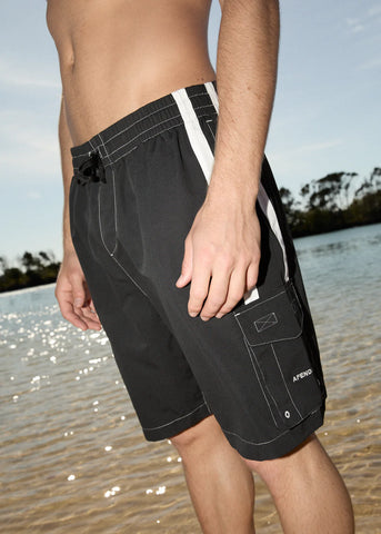 House Related Cargo Swim Short 20" - Black