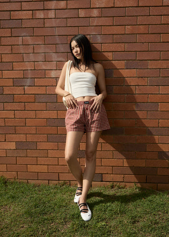 Austin Check Boxer Short - Red Rum