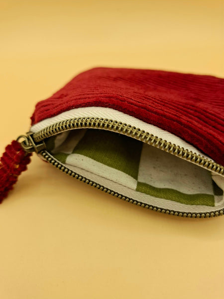 Cord Coin Purse - Ruby