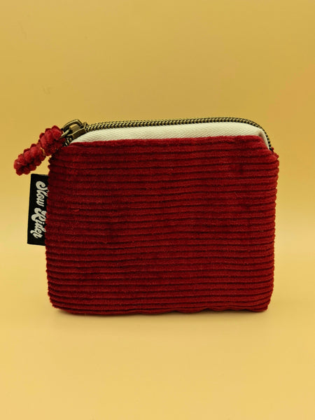 Cord Coin Purse - Ruby
