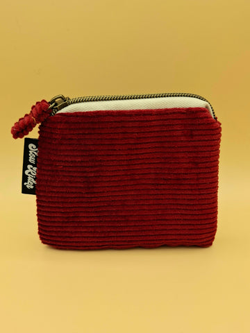 Cord Coin Purse - Ruby