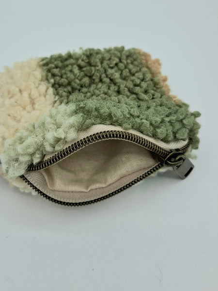 Poodle Coin Pouch - Green Check