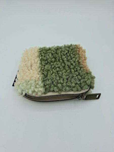 Poodle Coin Pouch - Green Check