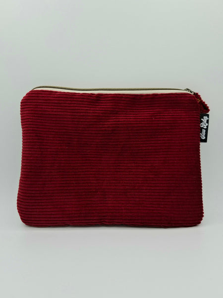 Cord Clutch Large - Ruby Red