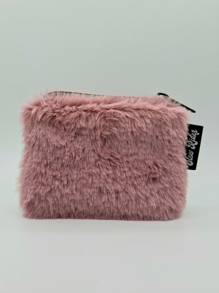 Furry Coin Purse - Pink