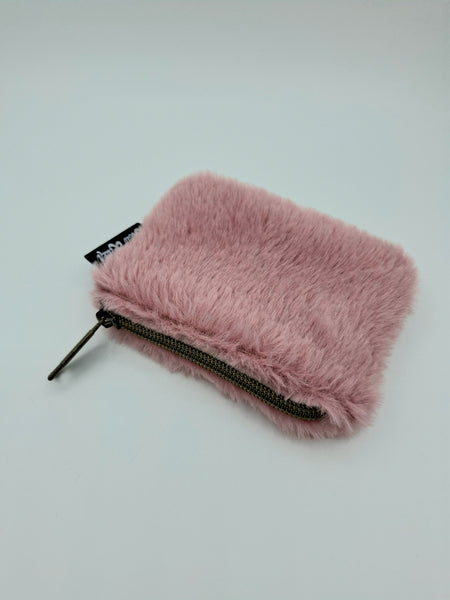 Furry Coin Purse - Pink