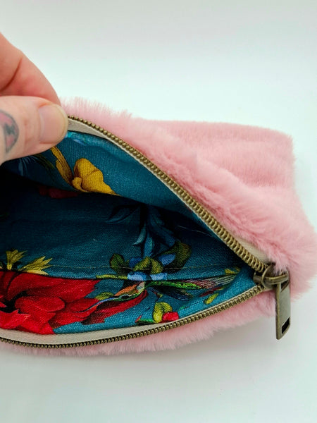 Furry Clutch Large - Pink