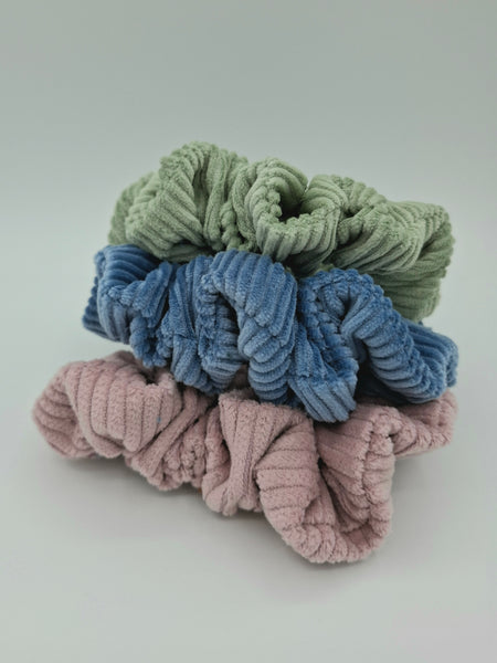 Scrunchie 3pk - Pink/Sage/Blue