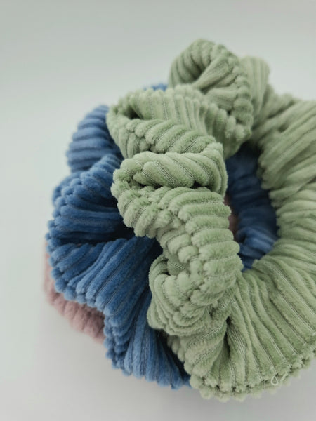 Scrunchie 3pk - Pink/Sage/Blue