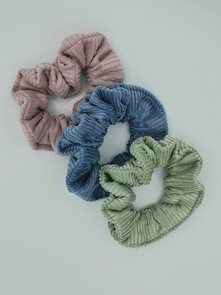 Scrunchie 3pk - Pink/Sage/Blue
