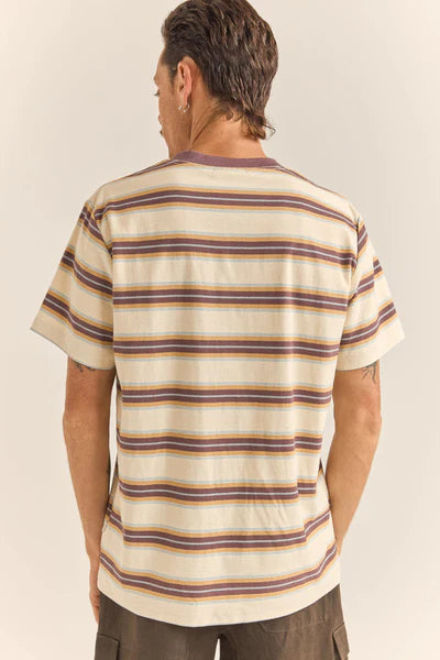 Everyday Stripe Tee - Latte