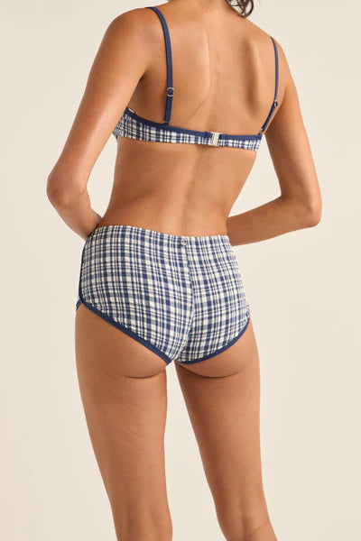 London Check Mini Boyshort Pant - Navy