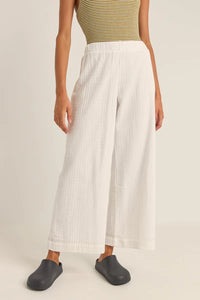 Barefoot Wide Leg Beach Pants - White