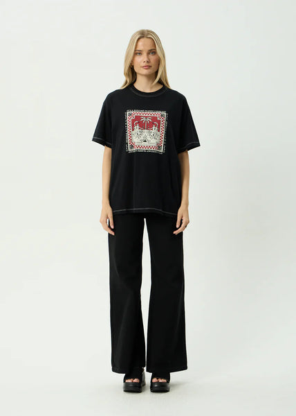 Have A Good Day Oversize Tee - Black