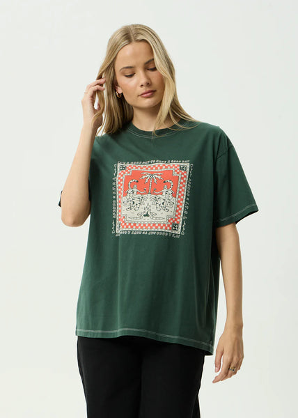 Have A Good Day Oversize Tee - Pine