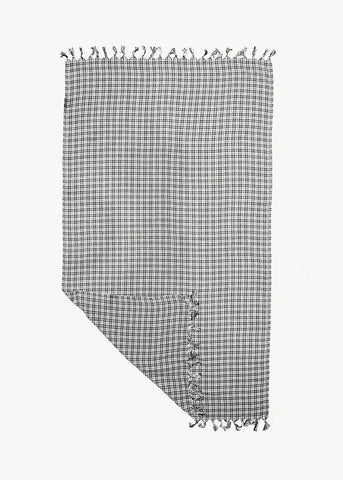 Asta Check Turkish Towel - Blk/Wht