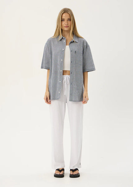 Independent SS Shirt - Navy Check