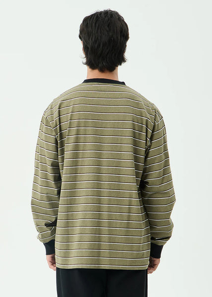 Altitude Boxy Long Sleeve - Stone Stripe
