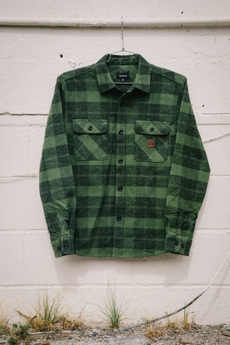 Bowery Heavyweight Flannel - Cypress Green Black