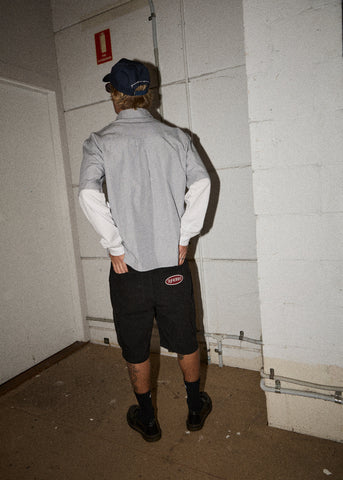 Summit Pleated Cargo Short 22" - Washed Black