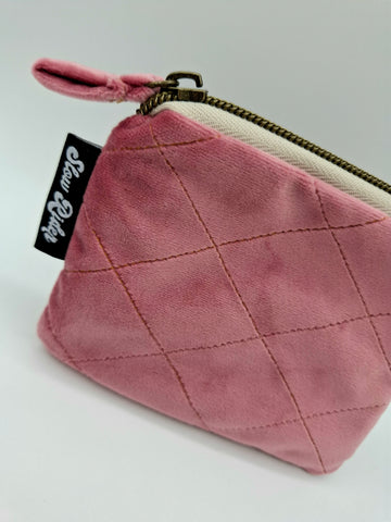 Velvet Coin Purse - Pink