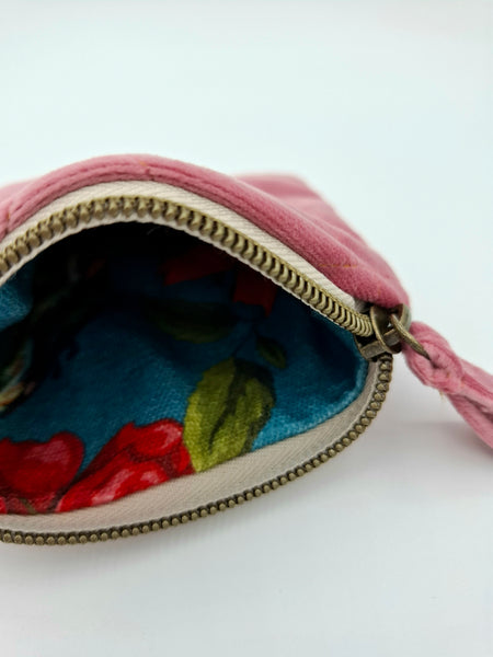 Velvet Coin Purse - Pink