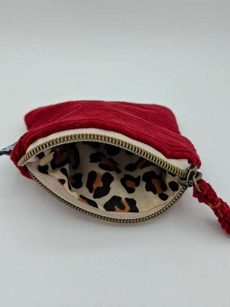Cord Coin Purse - Ruby