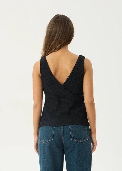 Robin Seersucker Top - Black