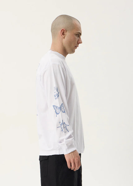 Spiritual Boxy LS Tee - White