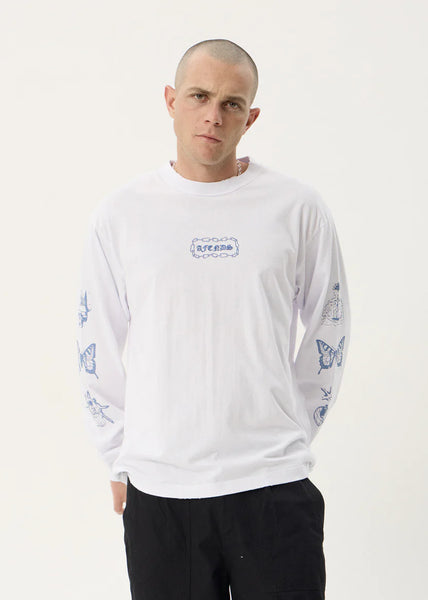 Spiritual Boxy LS Tee - White