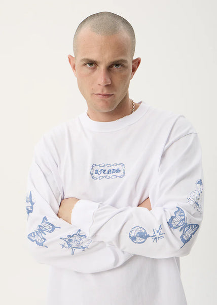 Spiritual Boxy LS Tee - White