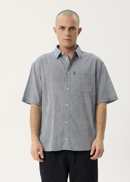 Independent SS Shirt - Navy Check