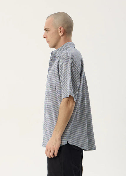 Independent SS Shirt - Navy Check