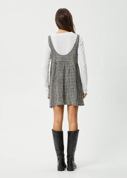 Asta Jesse Seersucker Dress - Steel Check