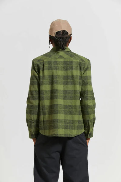 Bowery Heavyweight Flannel - Cypress Green Black