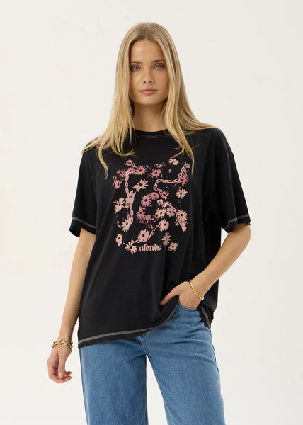 Unchained Oversize Tee - Stone Black