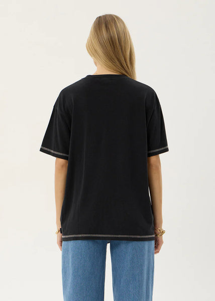 Unchained Oversize Tee - Stone Black