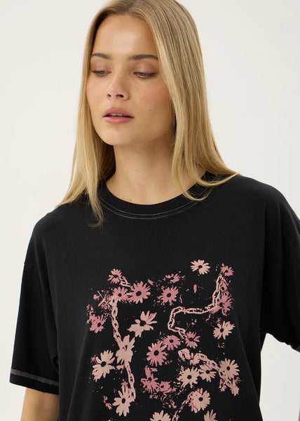 Unchained Oversize Tee - Stone Black