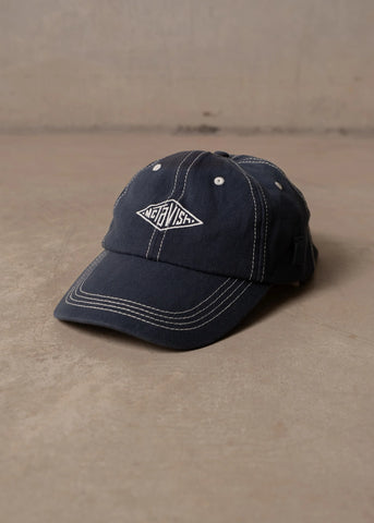 Stitched Diamond Cap - Dark Blue
