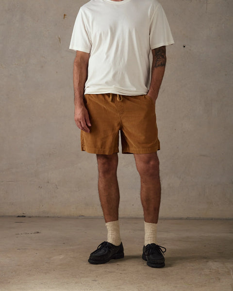 Cord Shorts - Brown