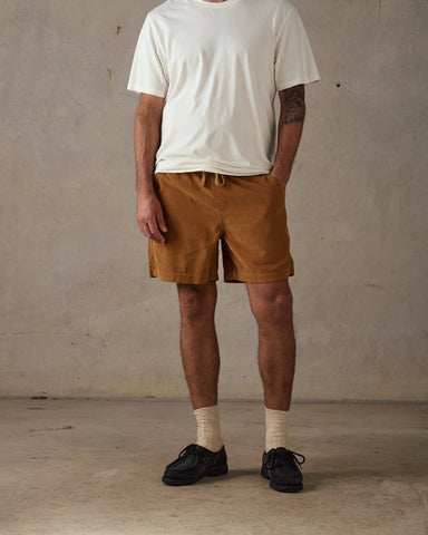 Cord Shorts - Brown