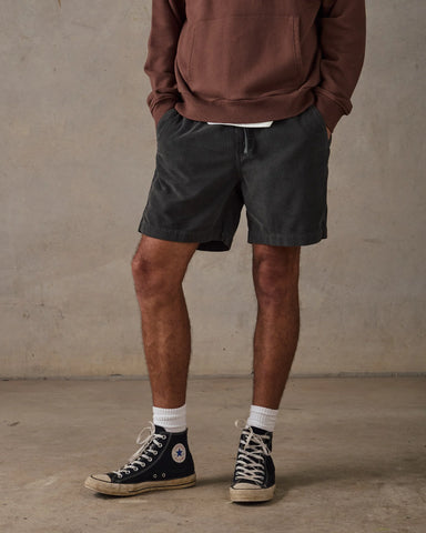 Cord Shorts - Slate