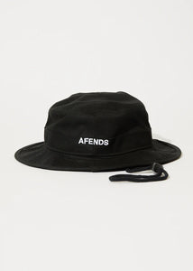 Flame Recycled Bucket Hat - Black