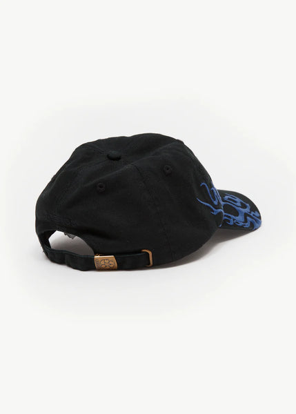 Scorched Panelled Cap - Black