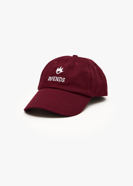 Burnin Six Panel Cap - Burgundy
