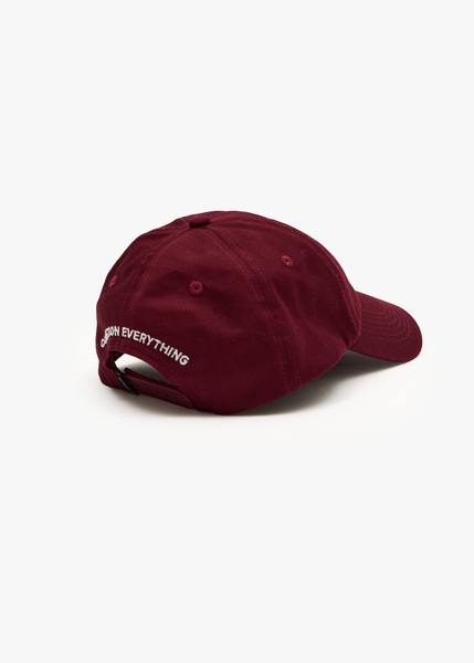 Burnin Six Panel Cap - Burgundy