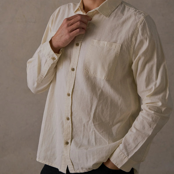 Hemp Long Sleeve Shirt - Natural