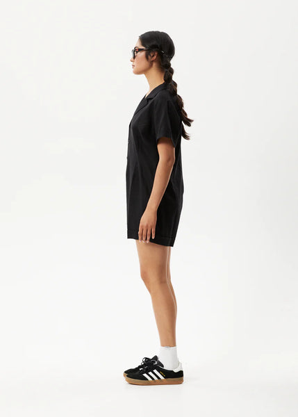 Kokomo Hemp Playsuit - Black